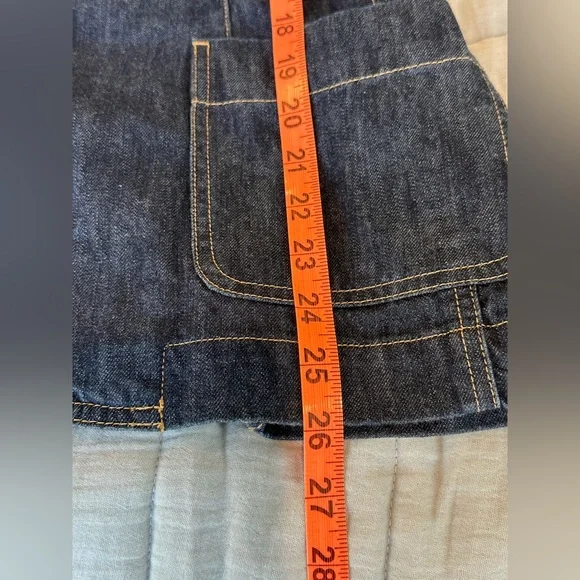 Land’s End Double Breasted fitted denim blazer jacket new without tags size 14 - Picture 13 of 15